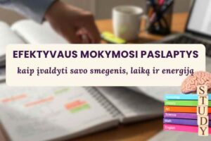 Efektyvaus mokymosi paslaptys ir strategijos